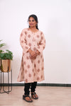 Peach plus cotton kurti