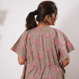 Sea green maternity nursing kaftan