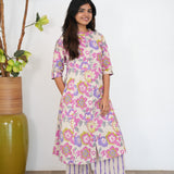 Purple floral cotton co-ords set