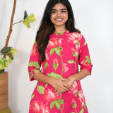 Fuschia lillies cotton co-ords set