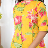 Mustard lillies cotton co-ords set