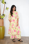 Beige roses cotton co-ords set