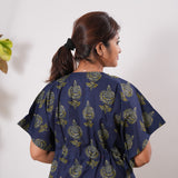 Blue pomegranate maternity nursing kaftan