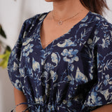 Sapphire cotton kaftan