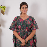 Orchid cotton kaftan