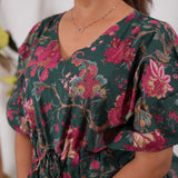 Orchid cotton kaftan