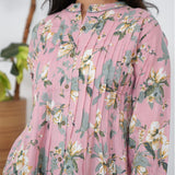 Blush pink A line cotton kurti