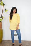 Sunshine stripes cotton short kurti