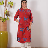 Orange cotton kurti