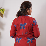Orange cotton kurti