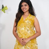 Amber cotton co-ords set (attached sleeves)