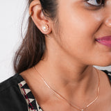 Chain with earring set-3