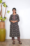 Black and maroon cotton co-ords set