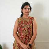 Red paisley cotton co-ords set (attached sleeves)