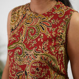 Red paisley cotton co-ords set (attached sleeves)