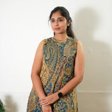 Blue paisley cotton co-ords set ( attached sleeves)
