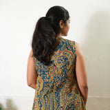 Blue paisley cotton co-ords set ( attached sleeves)