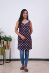 Royal blue cotton tunic