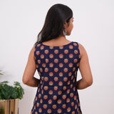 Royal blue cotton tunic
