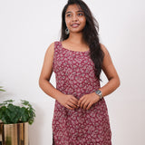 Plum cotton tunic