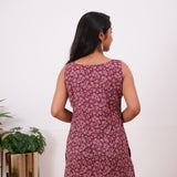 Plum cotton tunic