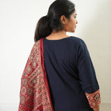 Royal blue cotton suit set