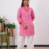 Barbie v neck cotton short kurti