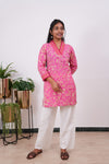 Barbie v neck cotton short kurti