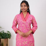 Barbie v neck cotton short kurti
