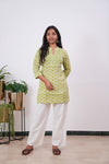 Pear cotton pintex cotton short kurti