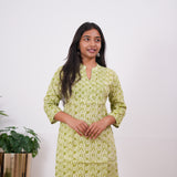 Pear cotton pintex cotton short kurti