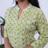 Pear cotton pintex cotton short kurti