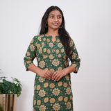Wildlife pintex cotton kurti