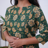 Wildlife pintex cotton kurti