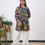 Wildflower pintex short kurti