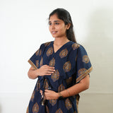 Royal blue butta maternity nursing kaftan