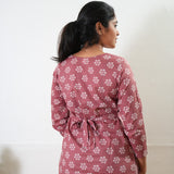 Short top cotton co-ords set - Mauve