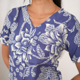 Ink blue lounge-sleep wear