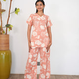 Peach lounge-sleep wear