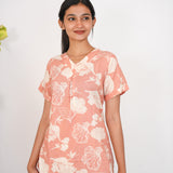 Peach lounge-sleep wear