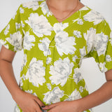 Lime floral lounge-sleep wear