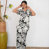 Black and white lounge-sleep wear