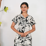 Black and white lounge-sleep wear