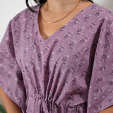 Lavender butta cotton kaftan