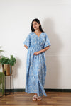 Soft blue cotton kaftan