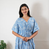 Soft blue cotton kaftan