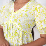 Jade lime cotton short kurti