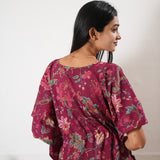 Magenta cotton kaftan
