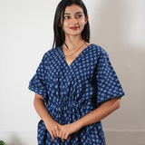 Sapphire butta cotton kaftan