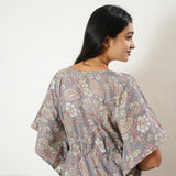 Grey paisley cotton kaftan